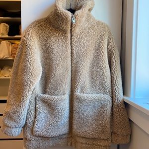 aritzia teddy hoodie